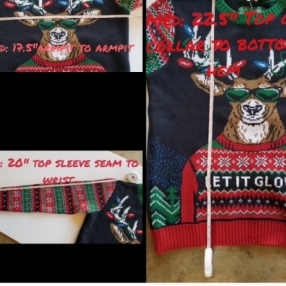 NWT Youth Ugly Christmas Sweater - Picture 7 of 8